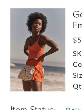 Get Your Flirt On Embroidered Shorts - Hot Tamale & Ivory